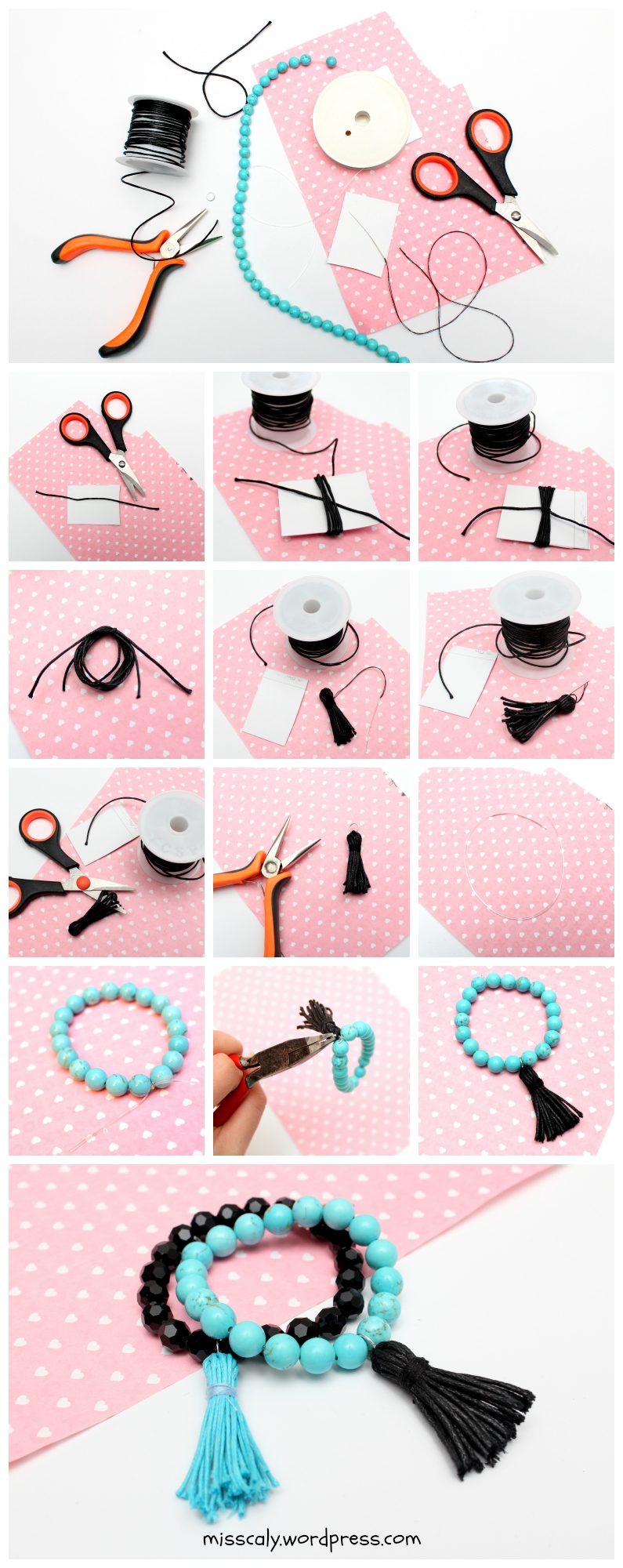 how to make a tassel bracelet